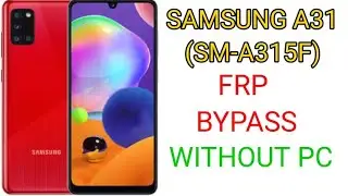 samsung A31 SM-A315F google account bypass android 10 / frp bypass