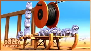 Super-Voltaic Cabin | Grizzy & the lemmings Clip | 🐻🐹 Cartoon for Kids