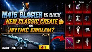 BGMI M416 Glacier is Back 😍 New Mythic forge leaks 😱 in 3.5 Update PUBGM