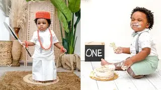 Adorable First birthday photoshoot | 4 outfit changes + Cake Smash session