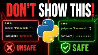 Don't Let Your Python Passwords Leak in the Terminal