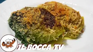 853 - Involtini di cavolo verza gratinati ripieni di riso al ragù toscano, in un attimo li sbrano!