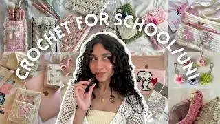 40+ cute and easy crochet ideas for school/university with FREE tutorials