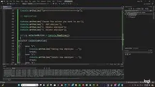 C# Programming - EMPLOYEE APPLICATION - ADDING WHILE LOOP