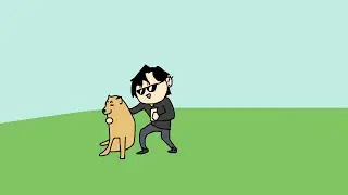 выхожу в парк, там гуляет пес | animation meme