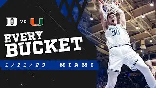 Duke 68, Miami 66 | Every Bucket (1/21/23)
