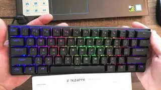 Tezarre TK61 Pro Mechanical Keyboard Unboxing Review | 60% Mechanical Gaming Keyboard under $100 😲