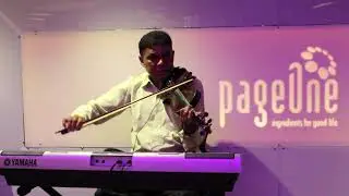 Melodious Live Violin perfermance at Pageone Restaurant