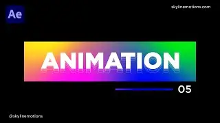Seamless TEXT animation in After Effects - After Effects Tutorial