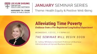 January 2021 Seminar Series: Dr. Ashley Whillans