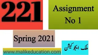 code 221 Assignment no 1 Spring 2021