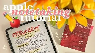 ✏️ - how to take notes in apple notes  ˗ˏˋ + asmr take notes with me! ˎˊ˗