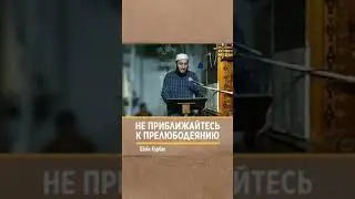 Не приближайтесь к прелюбодеянию Шейх Курбан