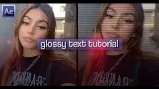 Glossy Text Tutorial After Effects (very simple)