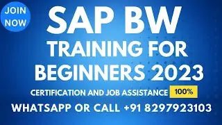 SAP BW Training videos 2 For Beginners Call or What's App: +91 8297903103