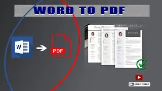 CONVERT WORD TO PDF WITHOUT EXTERNAL SOFTWARE/APP #tutorial #youtube #msword #wordtopdf #microsoft