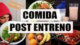 ¿Que debemos comer después de entrenar?