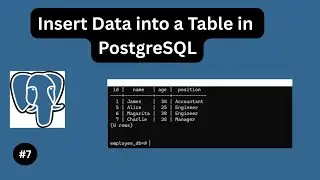 How to insert data into table in postgresql - PostgreSQL Tutorial #7