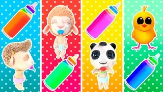 Garrafas Mágicas Coloridas Para Bebês | Desenho Animado | Dolly e Amigos 3D - Brasil