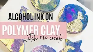 Alcohol Inks on Polymer Clay | Olivia Heyward
