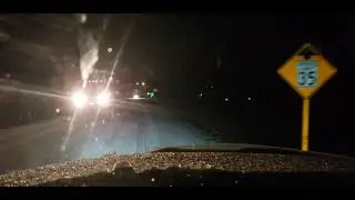 19 minutes driving home on ice covered roads