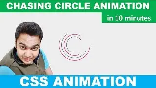 Chasing Circle Animation using SVG | CSS Loader Animation | HTML & CSS | No JavaScript