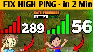 HOW TO FIX HIGH PING IN BGMI & PUBG | BGMI 1.8 HIGH PING FIX | how to Fix High  Ping issue  | Glax