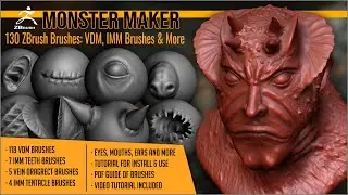 Make monsters inside ZBrush with Monster Maker by Artistic Squad