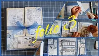 stamperia blue land scrapbook tutorial 3/album stamperia blue land tuto 3/álbum stamperia blue land