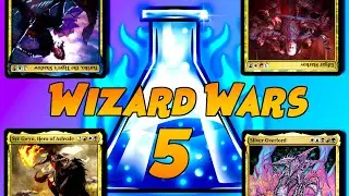 Wizard Wars #5 Tribal Commander Game play | Ninjas, Vampires, Knights, and Slivers| Wizard Wars #5 |