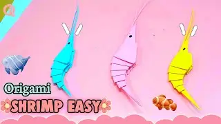 Origami Shrimp | How to make a paper shrimp easy