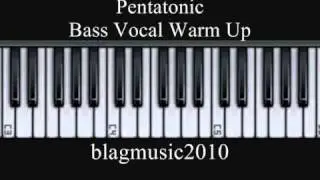 1 121 12321 - Riff and Run Development - Pentatonic Scale Vocal Warm Up Exercise for Bass Vocals