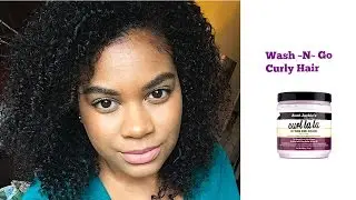 Wash and Go with Aunt Jackies Curl Lala Curl Defining Custard