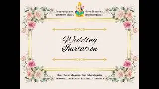 WEDDING INVITATION | 2023 NEW & LATEST | MODERN INDIAN HINDU MARRIAGE INVITATION | CONT.- 9006655166
