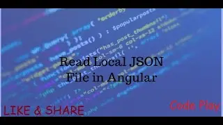 Read data from Json file in angular || Read data from json file in typescript 