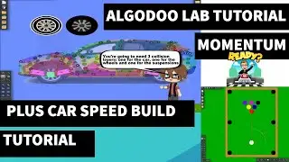 Algodoo Physics Simulation Tutorial 6:  Momentum and Car Speed Build