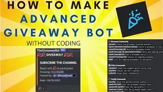 How To Make Advanced Giveaway Bot With Server Requirements, Role Requirements, Bonus Addition ||