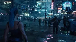 Drone Night Version of my of my Cyberpunk environment created with Unreal Engine 4.25