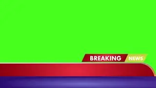 Breaking News green screen News Channel effect 1080
