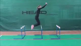 Обучение технике прыжка в высоту с прямого разбега