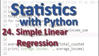 Simple Linear Regression Using Python   Stats with Python 24