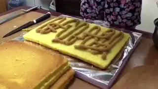 Сборка торта в виде книги