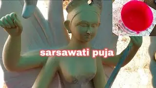 color kaise kare sarsawati murti