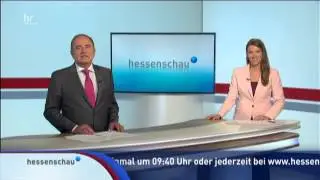 hr fernsehen - hessenschau 21.06.2015 - Verabschiedung (Holger Weinert und Sarah Dippel)