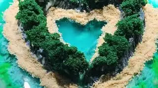 Torte Insel Herz / island cake heart / торт остров сердце / isla torta corazón