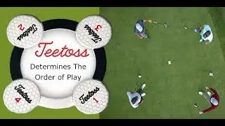 Teetoss Golf - Establishes The  Order of Play at First Round of Golf. The #1 Logo Promo Tool in Golf