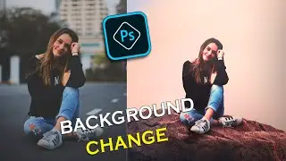 How To Change Background Easy in Photoshop Tamil - Simple Manipulation  Photoshop CC  Tutorial Tamil