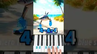 Tralalero Tralala Shark With Blue Shoes - Piano Tutorial 