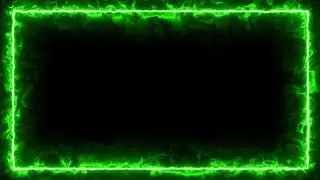 Neon Border Green Screen, Neon Frame Black Screen Effects, Background Video Effects, AE, Template