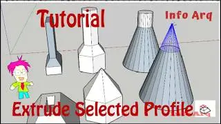 Extrude Selected Profile - 1001bit plugin SketchUp